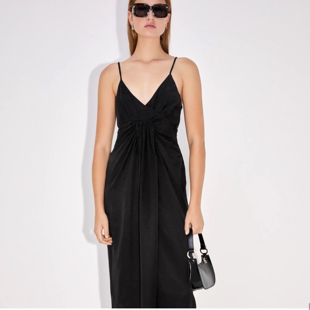 NWT Zara Draped Dress size Small - Picture 8 of 11